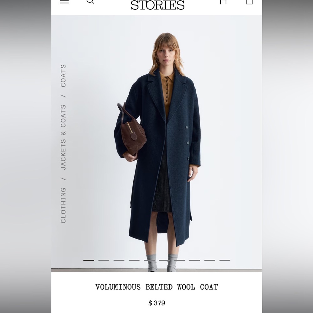 & Other Stories Voluminous Wool Coat